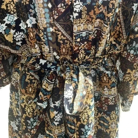 James & Erin V-neck Maxi Boho Dress Size M fall - Picture 5 of 11